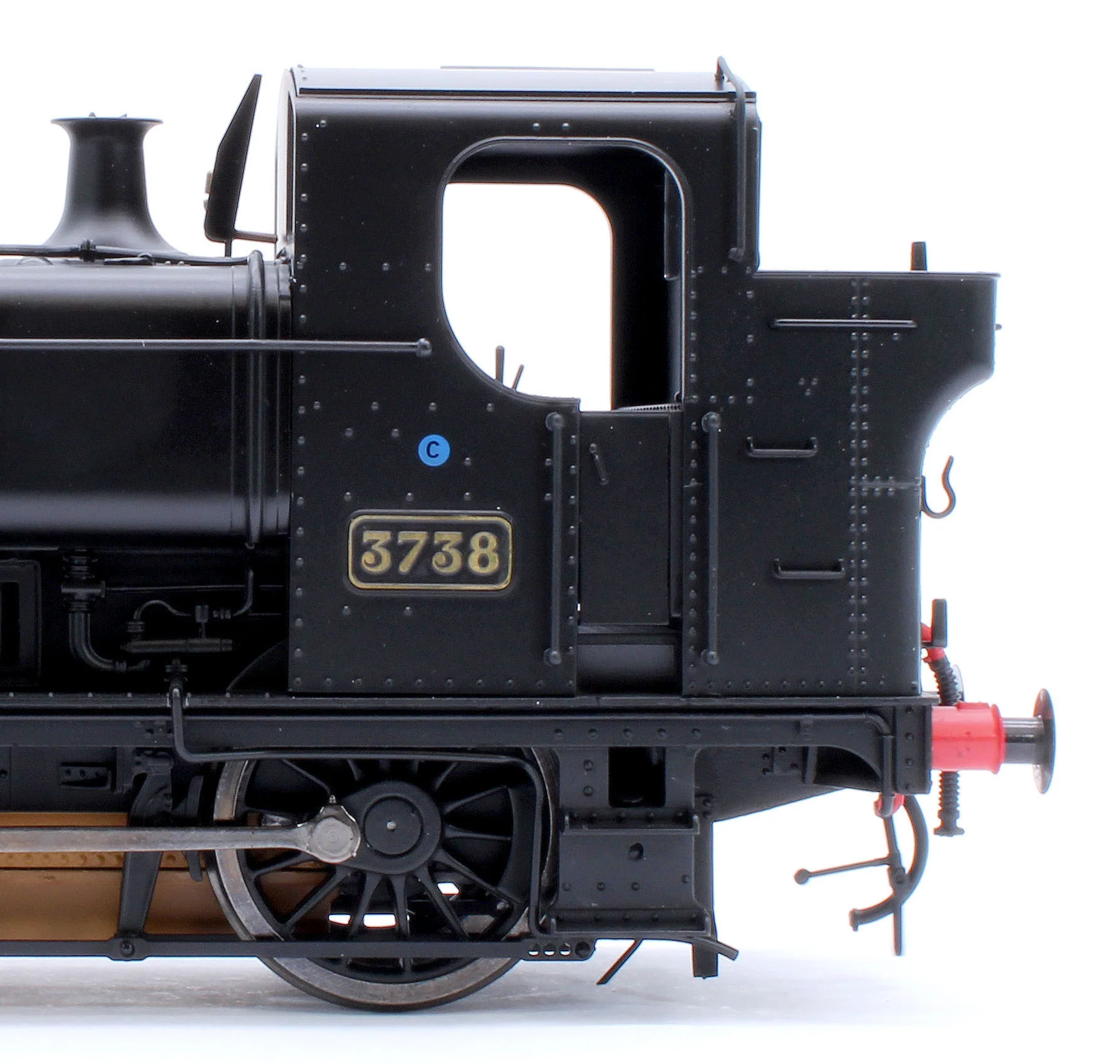 7S-007-019S Class 87xx Pannier GWR Black 3738 - Steam Tank Locomotive - Sound Fitted - Image 8