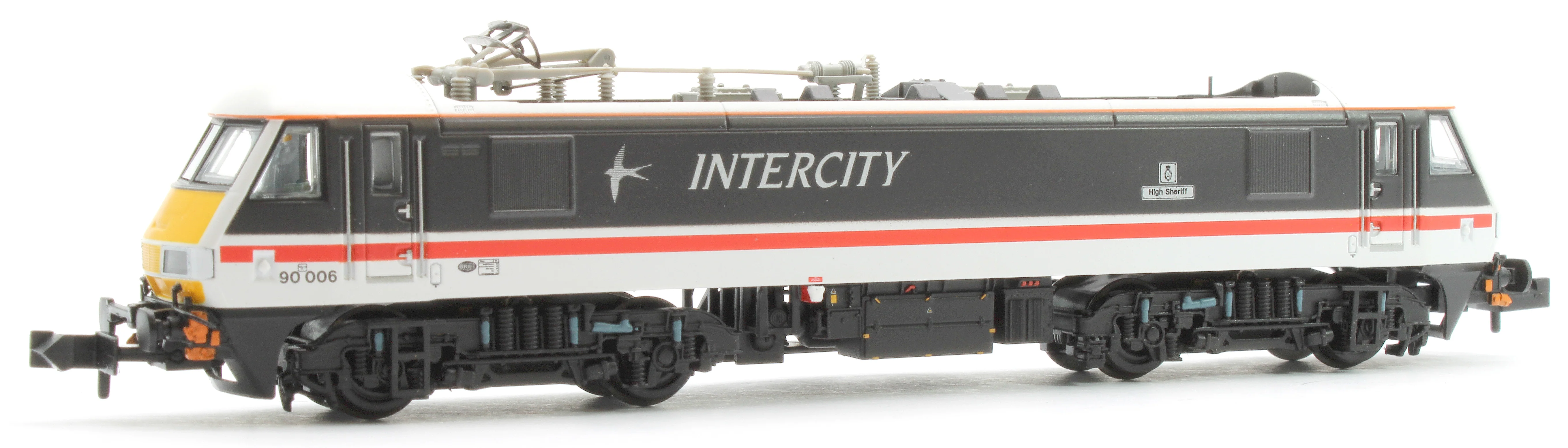 371-780ASF Class 90/0 90006 'High Sheriff' BR InterCity (Swallow) Electric Locomotive - DCC Sound - Image 3
