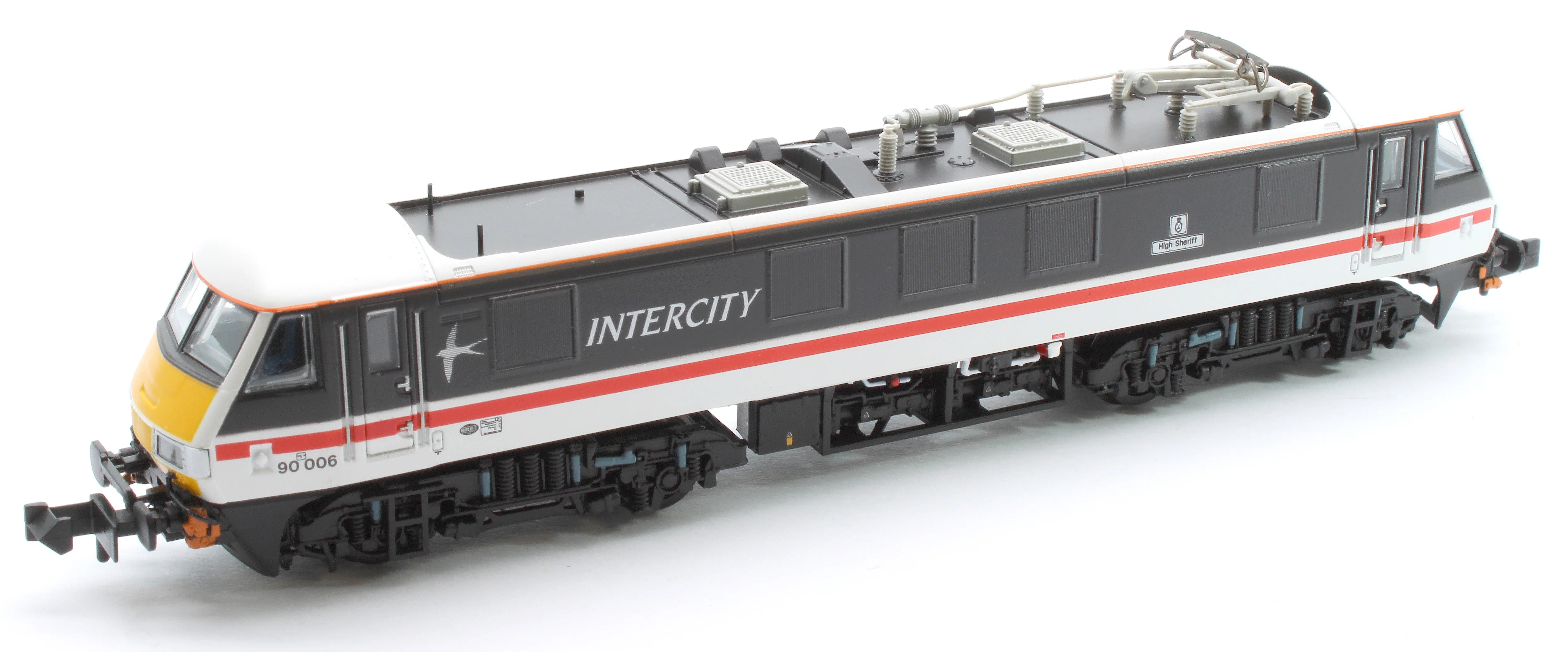 371-780ASF Class 90/0 90006 'High Sheriff' BR InterCity (Swallow) Electric Locomotive - DCC Sound - Image 8