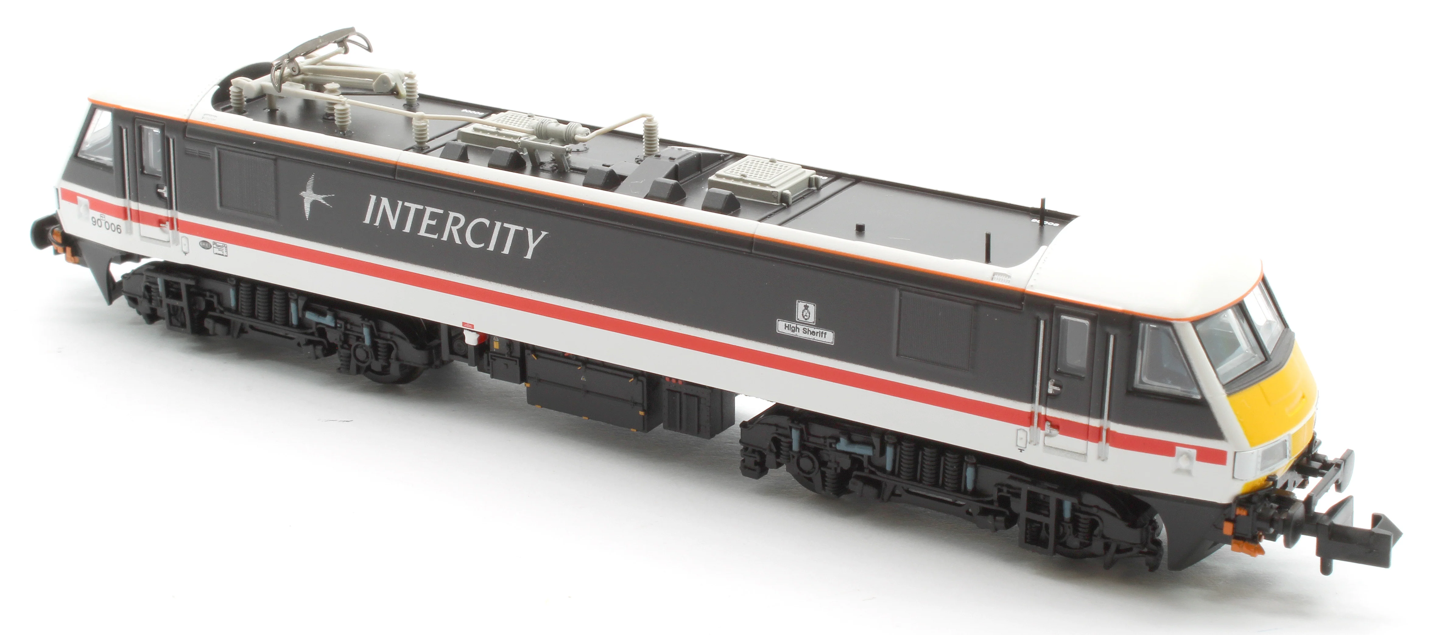 371-780ASF Class 90/0 90006 'High Sheriff' BR InterCity (Swallow) Electric Locomotive - DCC Sound - Image 9