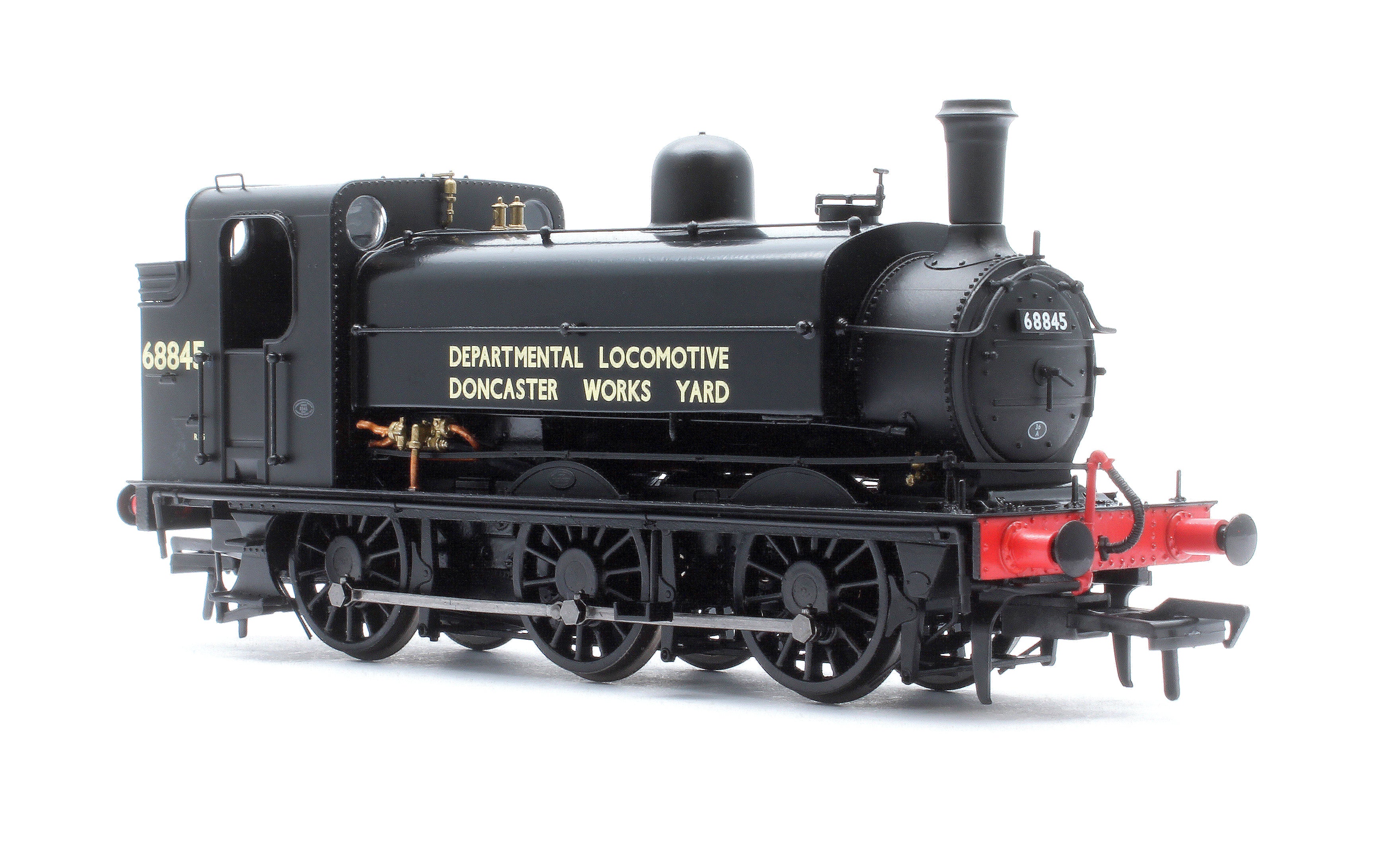 958513 Class J52/2 Doncaster Works Yard Black 0-6-0 Steam Tank Locomotive No.68845 - DCC Sound - Image 4