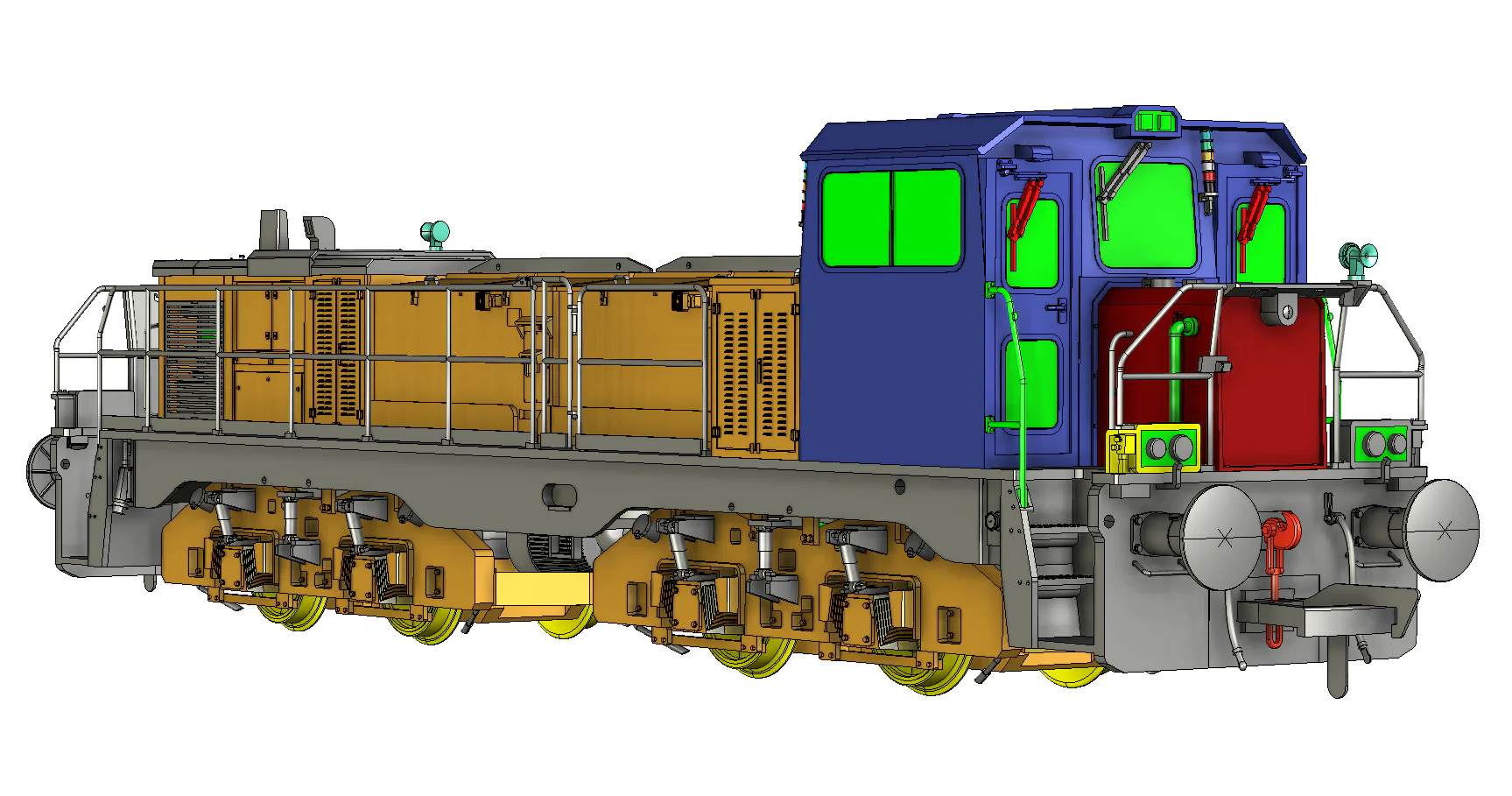 RT-CL18-BE-006 Clayton Class 18 (18006-15) / CBD90 Beacon Rail Hybrid Battery Diesel Locomotive (BMAC Light Cluster) - Image 9