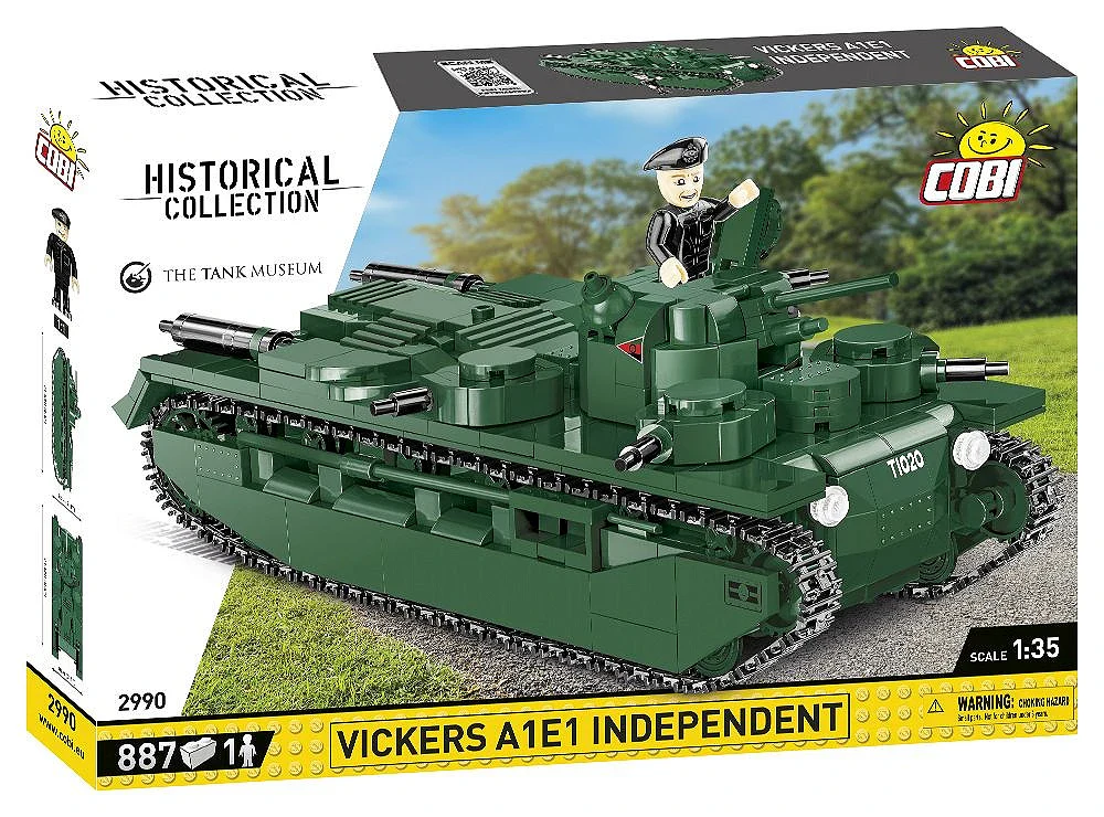 COB2990 Vickers A1E1 Independent Great War (886 pcs) Model Kit - Image 11