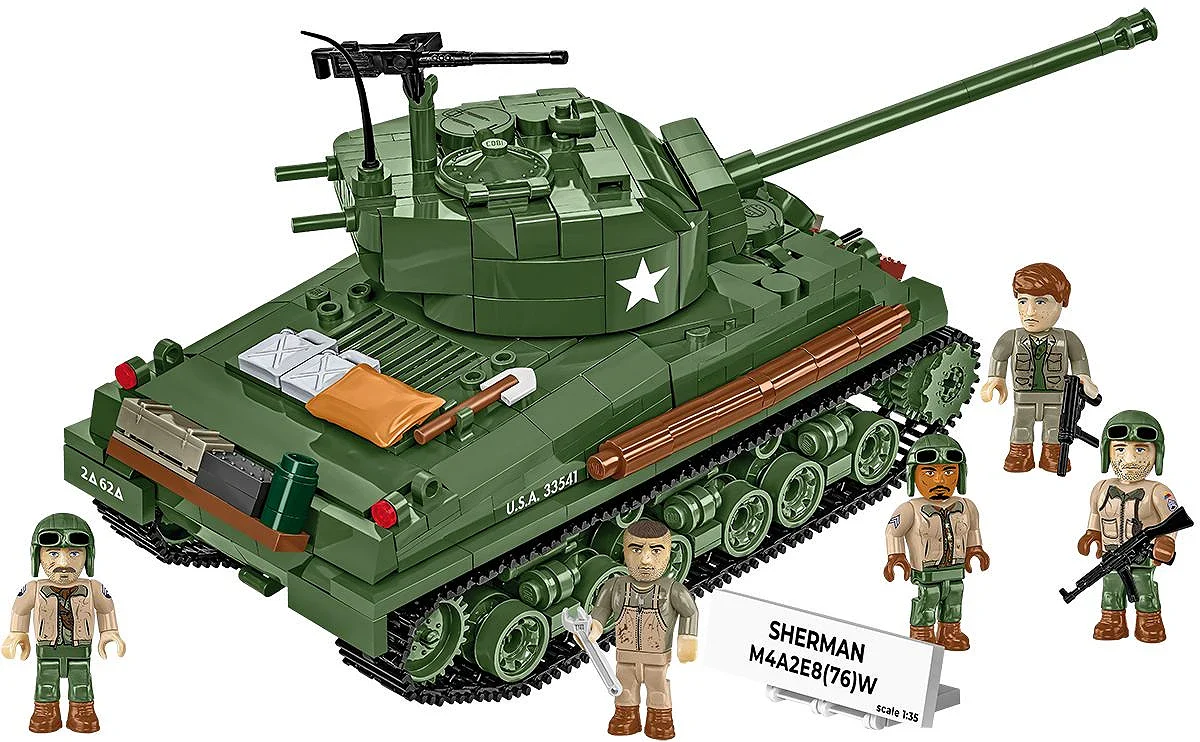 COB3118 Sherman M4A2E8(76) WWII (880 pcs) Model Kit - Image 2
