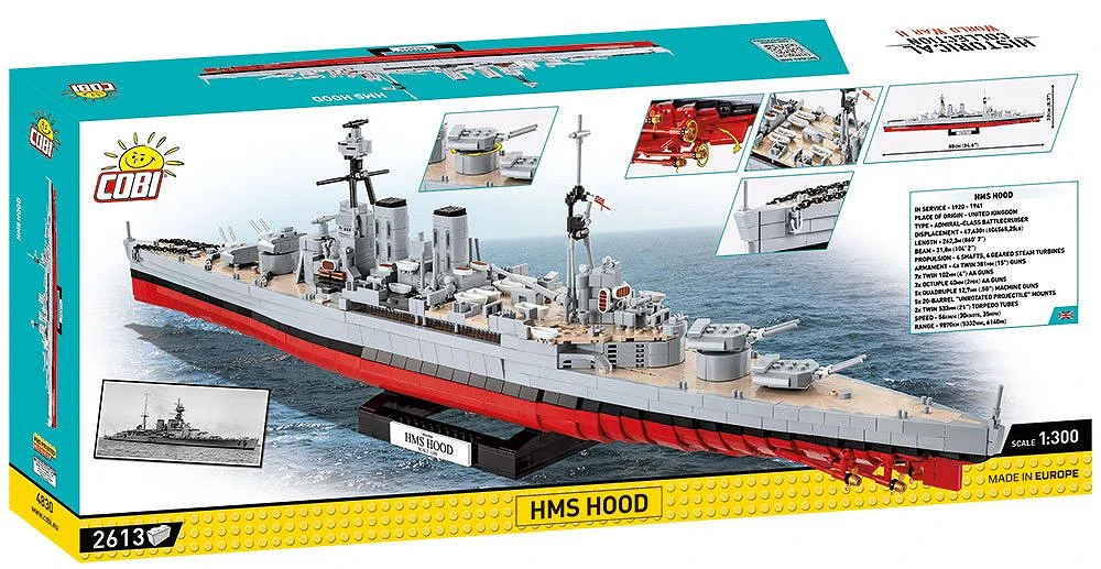 COB4830 HMS Hood WWII (2613 pcs) Model Kit - Image 14