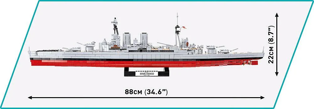 COB4830 HMS Hood WWII (2613 pcs) Model Kit - Image 7