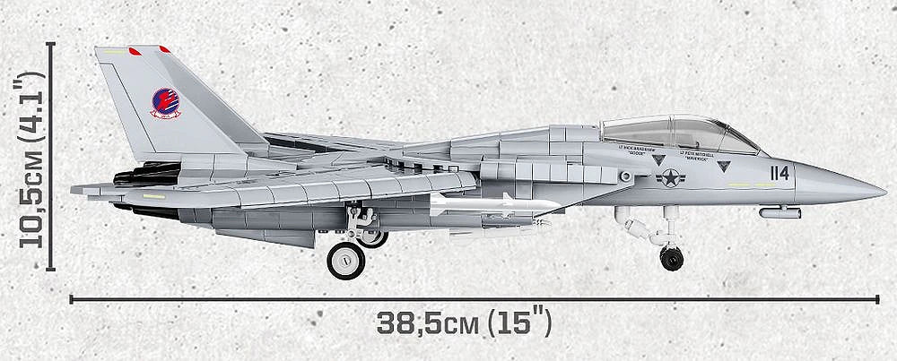 COB5811A F14 Tomcat Top Gun (759 pcs) Model Kit - Image 12