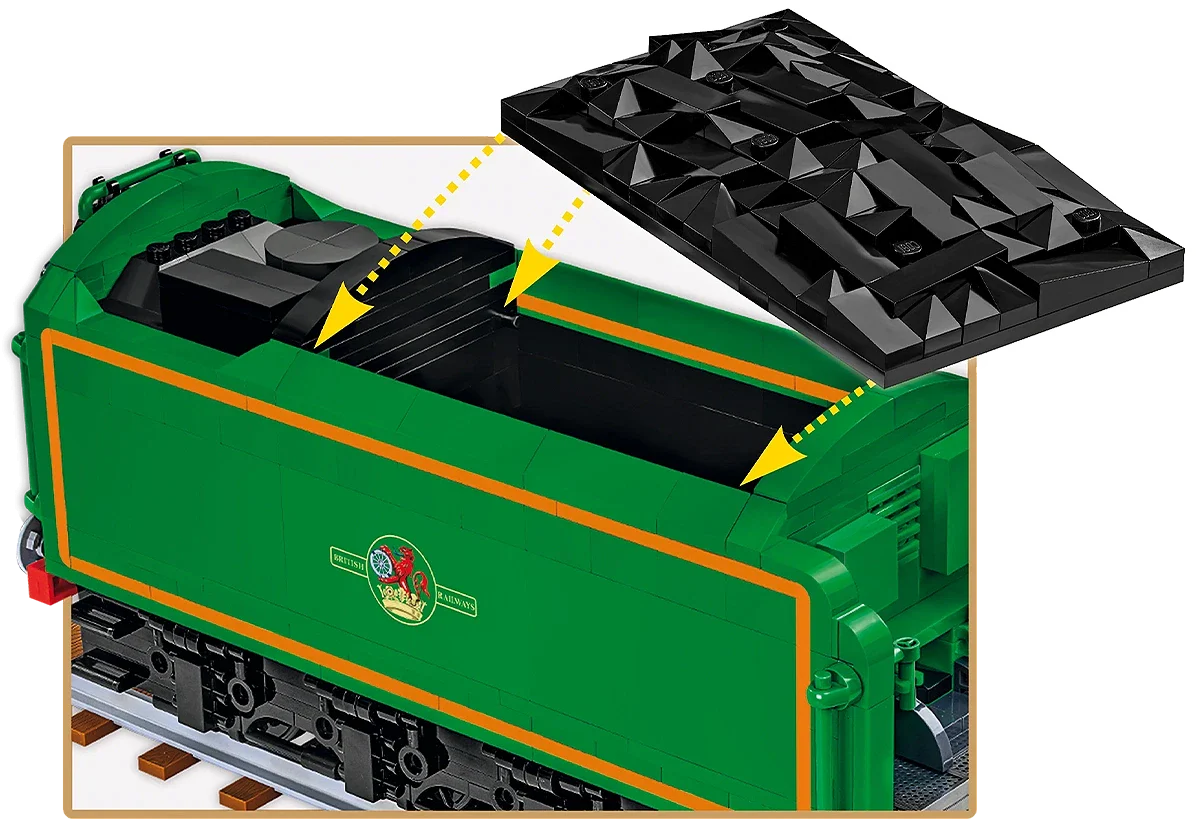COB6292 Flying Scotsman Steam Locomotive (2700 pcs) Model Kit - Image 12