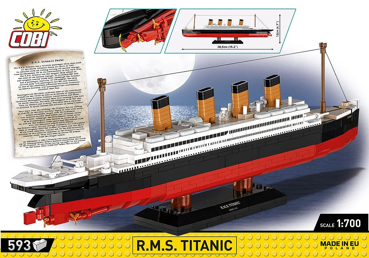 COB1680 R.M.S Titanic (600 pcs) Model Kit - Image 4