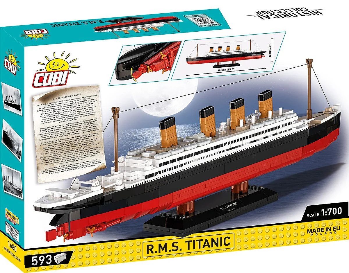 COB1680 R.M.S Titanic (600 pcs) Model Kit - Image 9