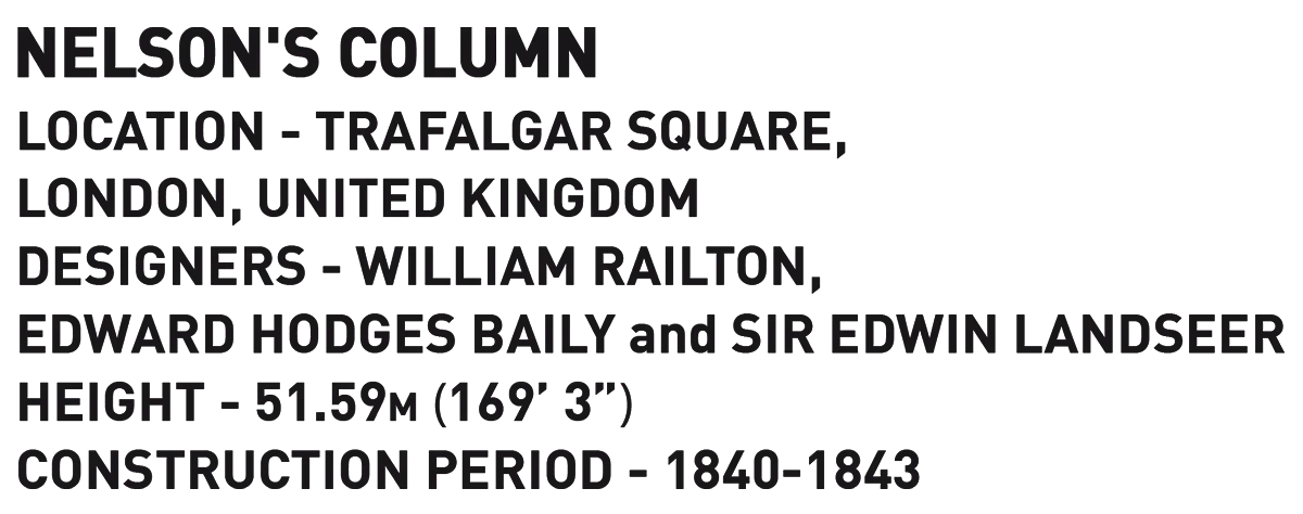COB20097 Nelson's Column Trafalgar (85 pcs) Model Kit - Image 6