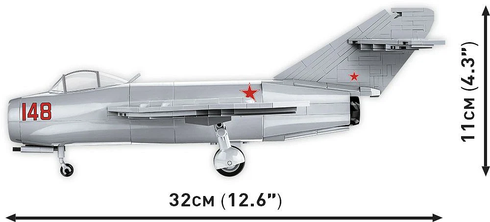 COB2416 MIG-15 Fagot Korean War (504 pcs) Model Kit - Image 4