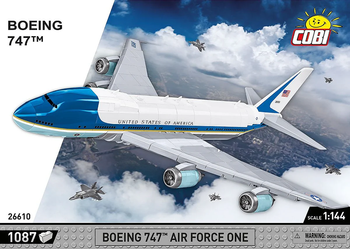 COB26610 Boeing 747 Air Force One (1050 pcs) Model Kit - Image 3