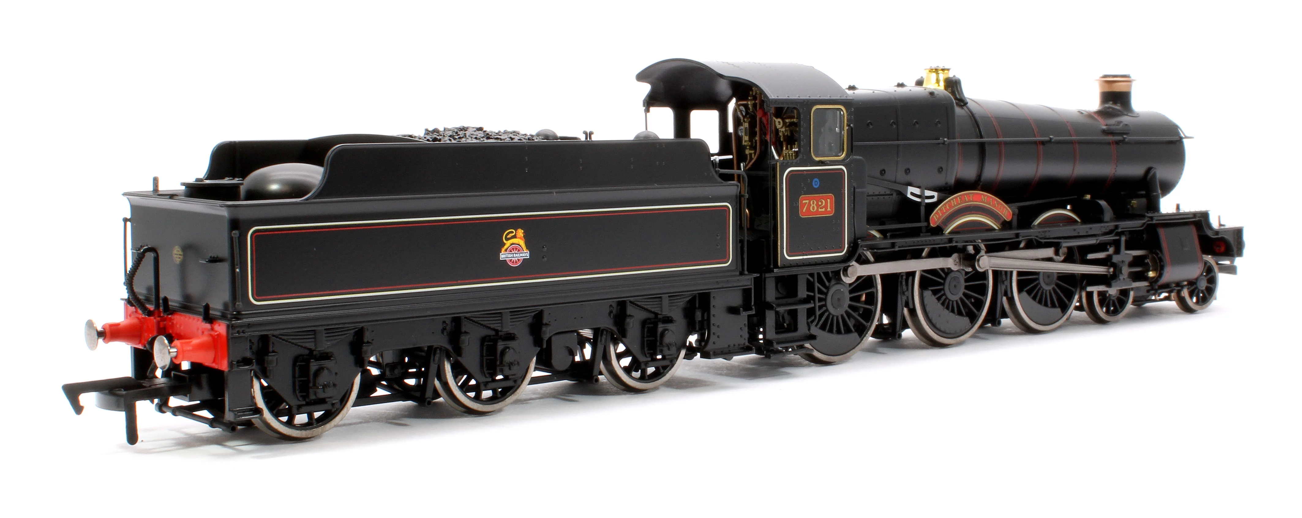 4S-001-011D Ditcheat Manor BR Lined Black Early Crest GWR 78xx Manor Class 4-6-0 Steam Locomotive No.7821 - DCC Fitted - Image 3