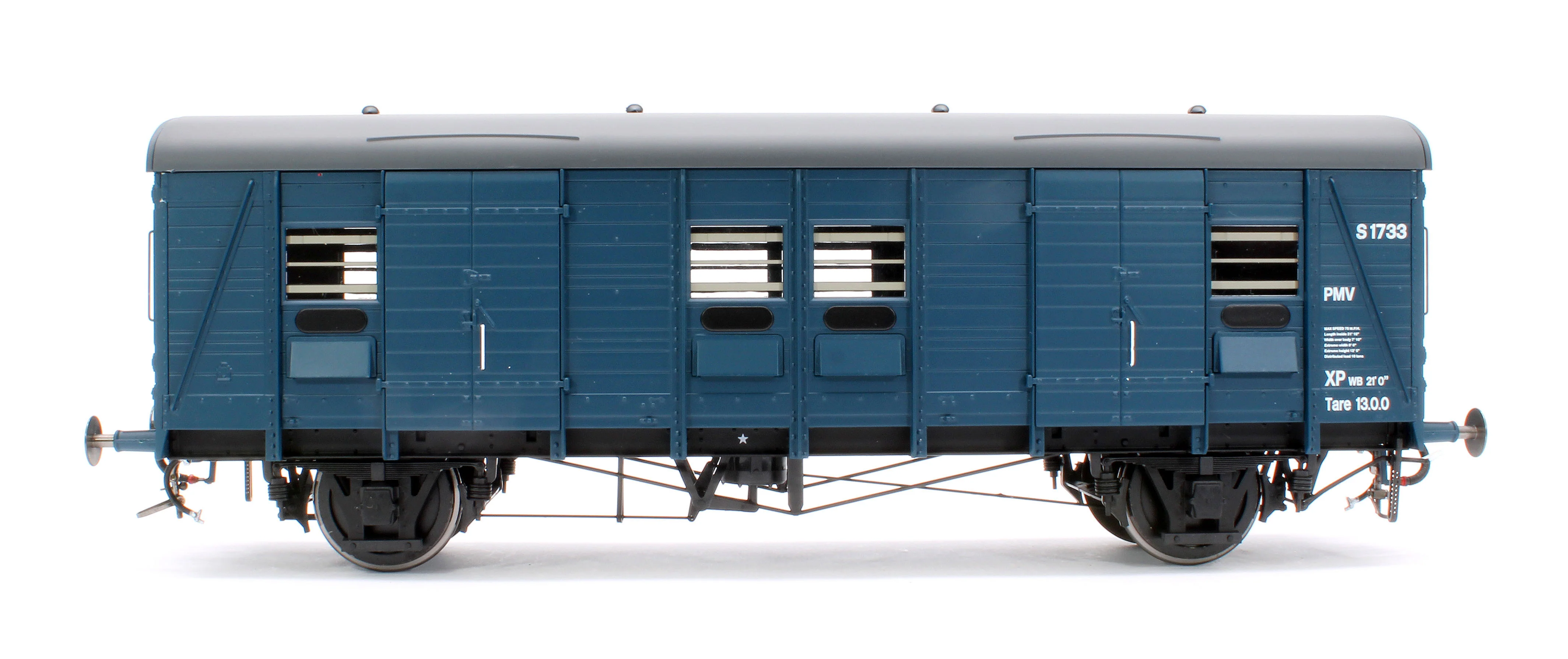 9175 Covered Carriage Truck (CCT) S1733 BR Blue (uneven planks) - Image 2