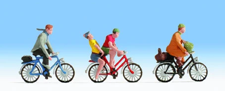 GM3910160 TT:120 Gauge Cyclists (3) And Accessories Figure Set