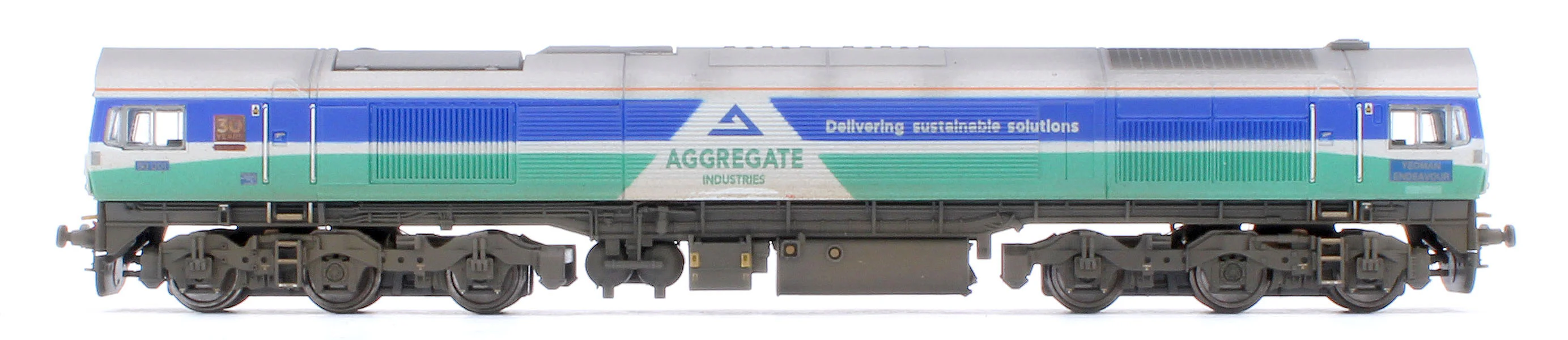 2D-005-005W Custom Weathered Class 59 59001 Aggregate Industries Yeoman Endeavour Diesel Locomotive - Image 2
