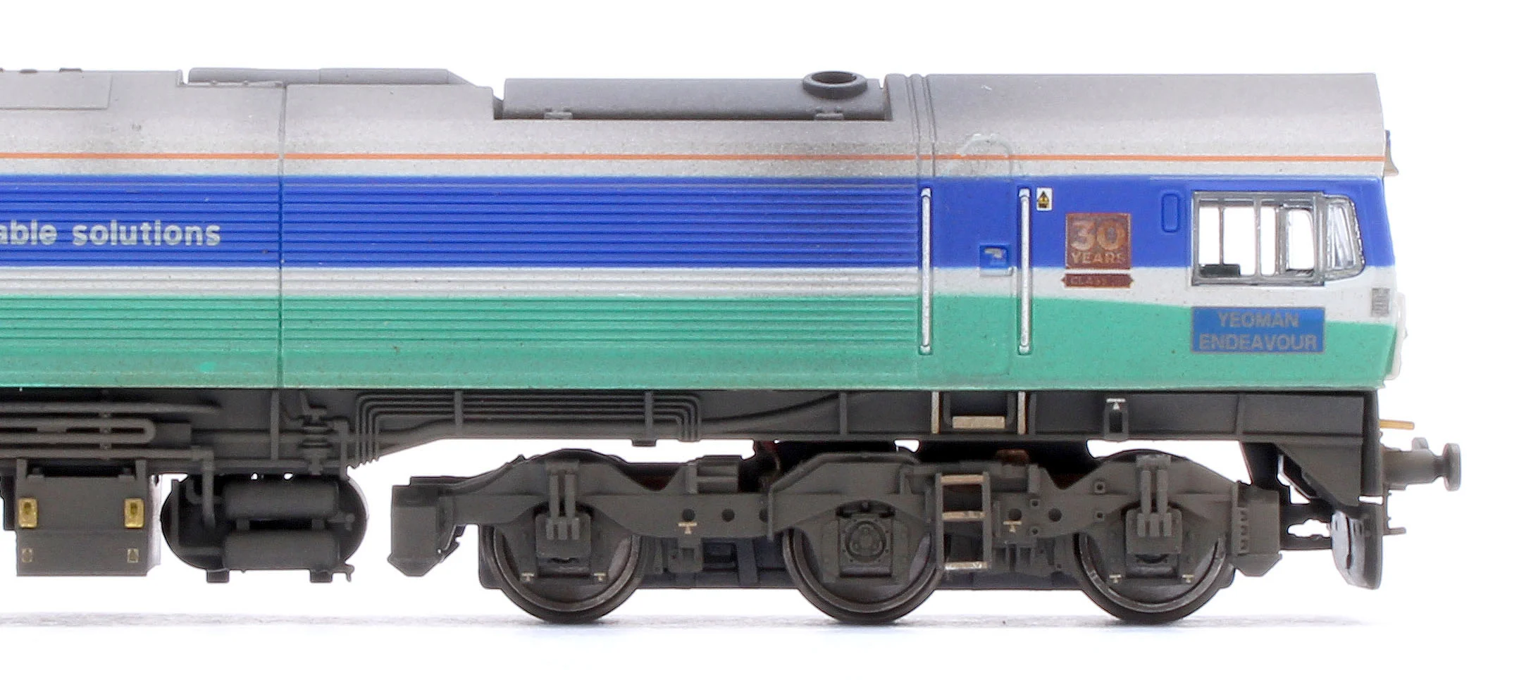 2D-005-005W Custom Weathered Class 59 59001 Aggregate Industries Yeoman Endeavour Diesel Locomotive - Image 7