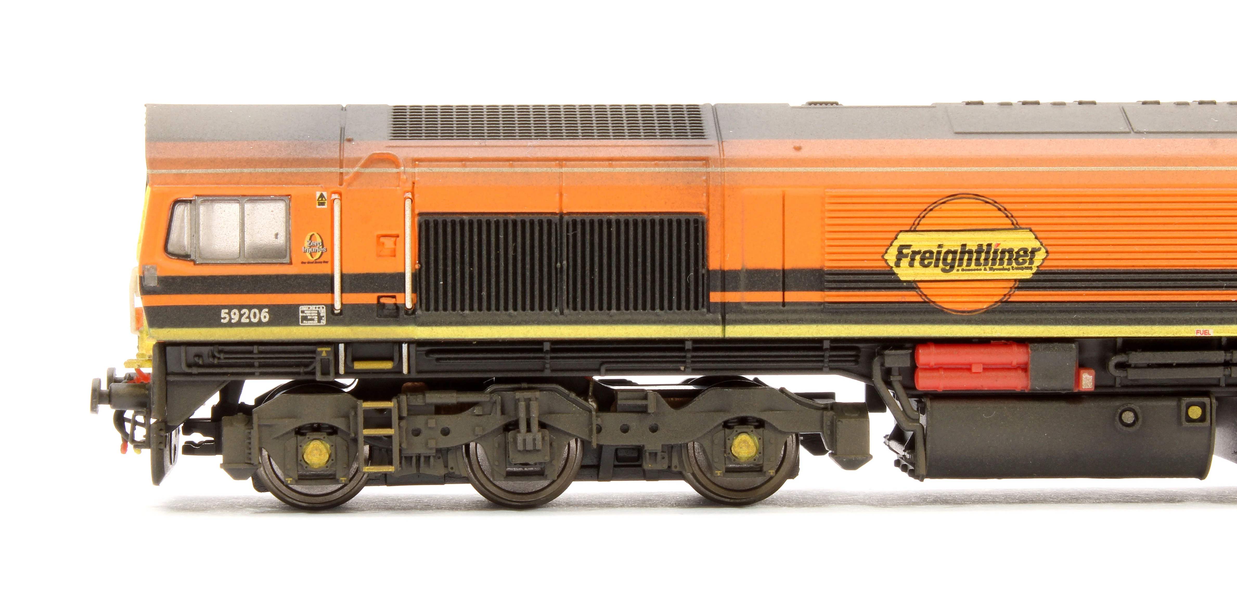 2D-005-RS1 Custom Weathered Class 59 206 'John F Yeoman' G&W Freightliner Diesel Locomotive - Image 6