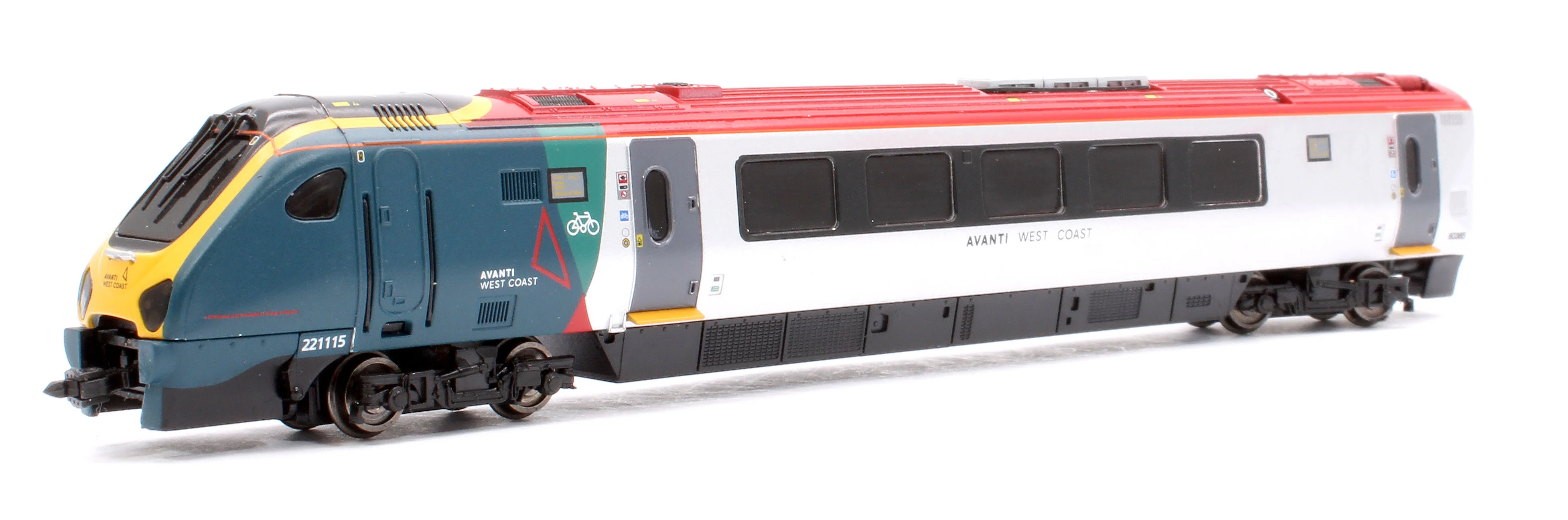 2D-023-005 Class 221 5 Car Set 221115 Avanti West Coast (Red Power Car Roof) - Image 14