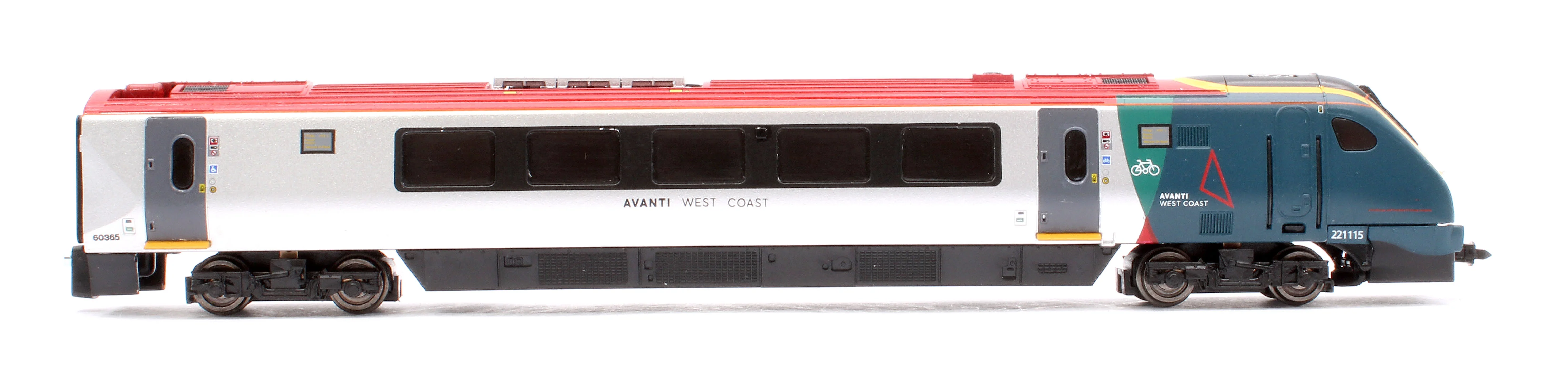 2D-023-005 Class 221 5 Car Set 221115 Avanti West Coast (Red Power Car Roof) - Image 15