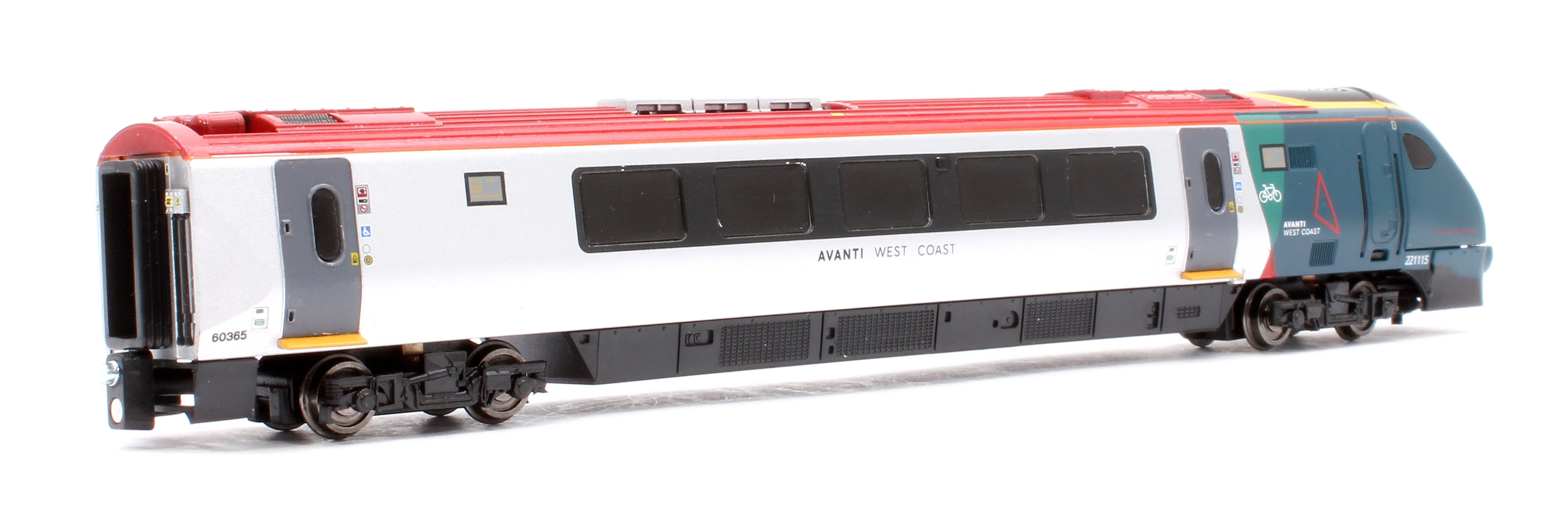2D-023-005 Class 221 5 Car Set 221115 Avanti West Coast (Red Power Car Roof) - Image 16