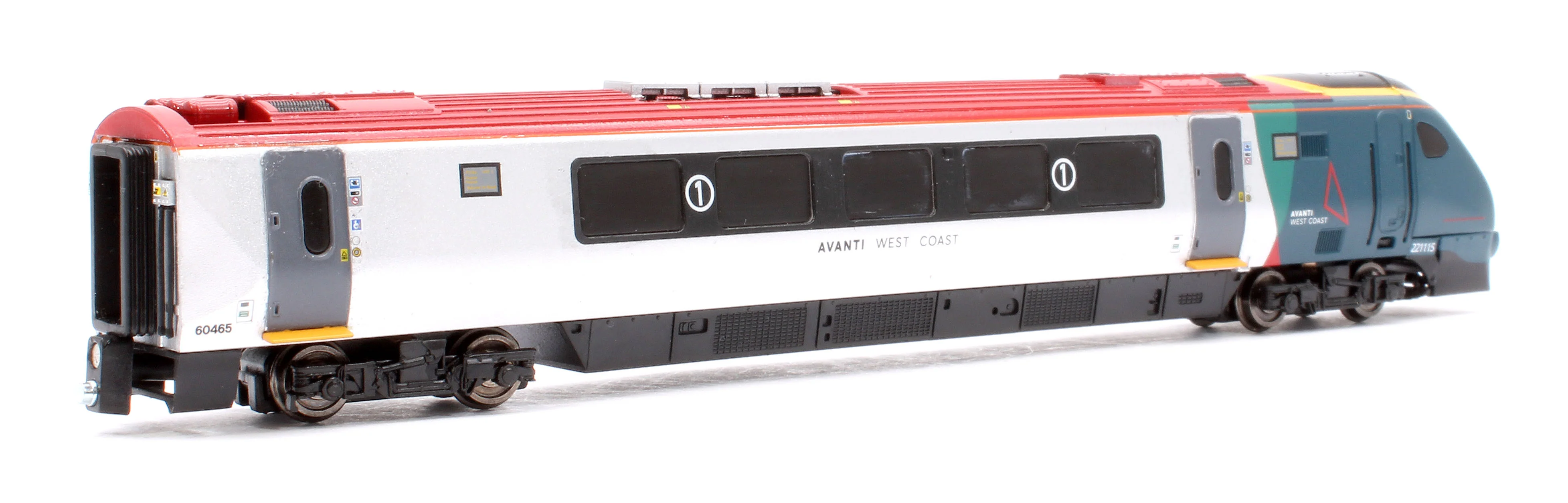 2D-023-005 Class 221 5 Car Set 221115 Avanti West Coast (Red Power Car Roof) - Image 4