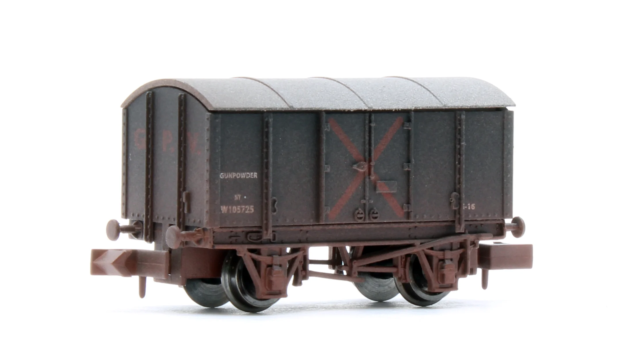 2F-013-112 Gunpowder Van GWR W105725 - Weathered - Image 2