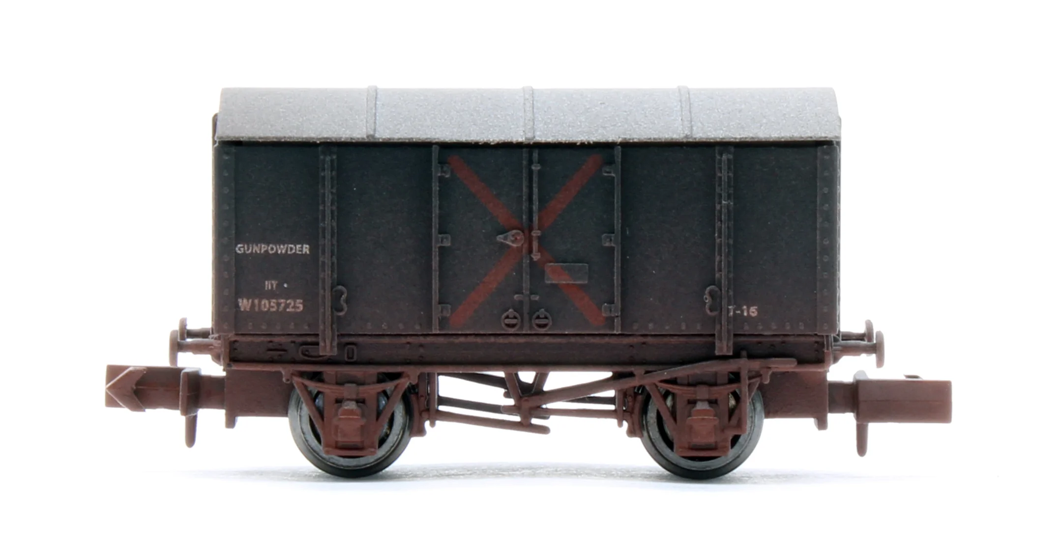 2F-013-112 Gunpowder Van GWR W105725 - Weathered - Image 3