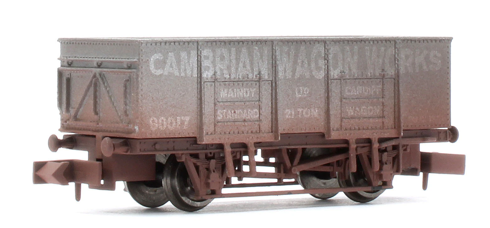 2F-038-062 20T Steel Mineral Cambrian Wagon Works 90017 - Weathered