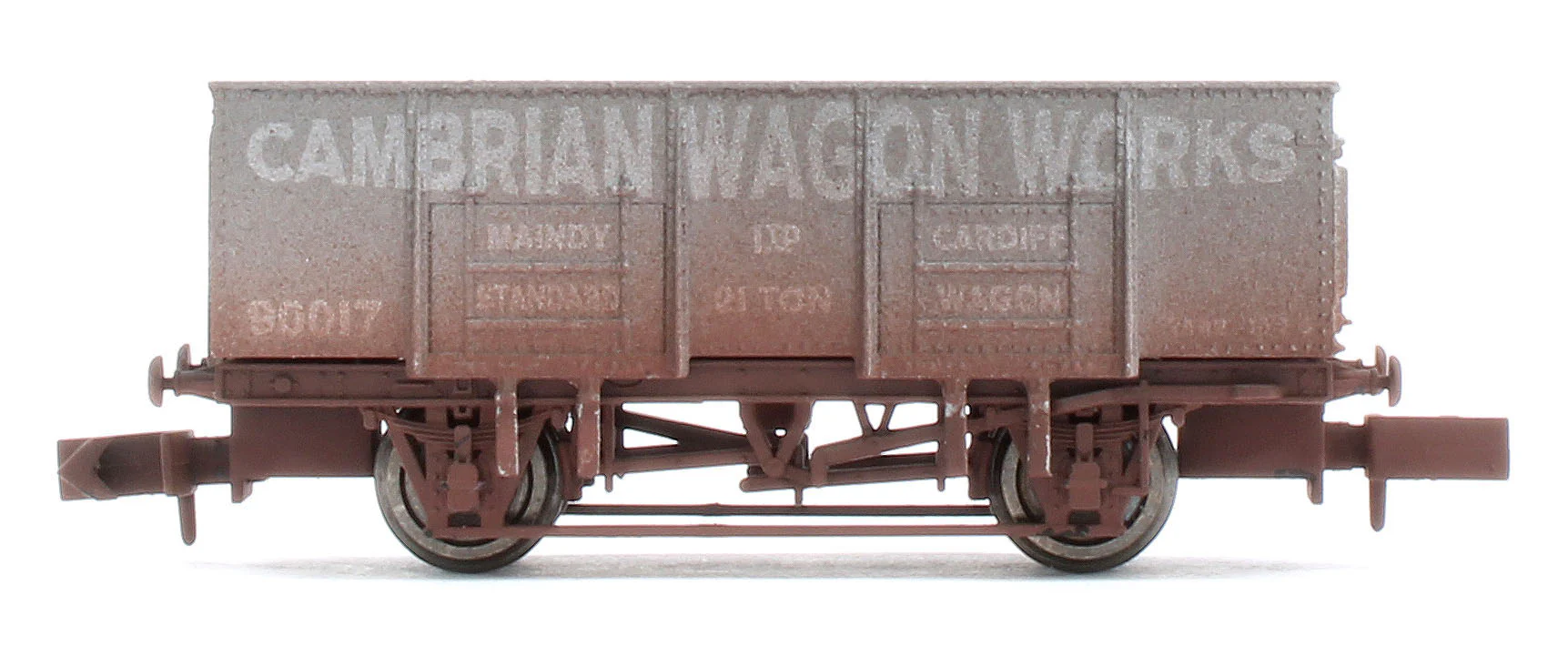 2F-038-062 20T Steel Mineral Cambrian Wagon Works 90017 - Weathered - Image 2