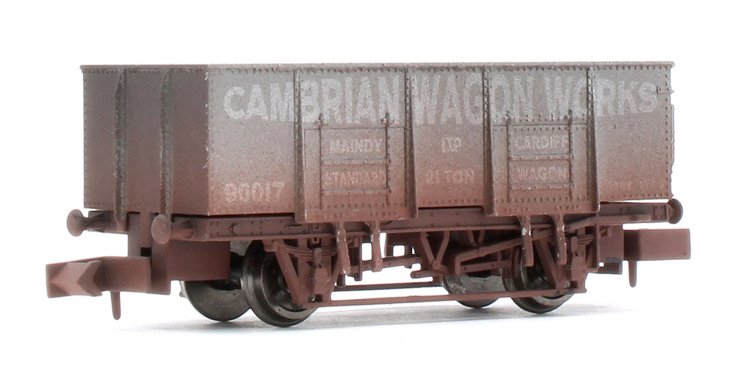 2F-038-062 20T Steel Mineral Cambrian Wagon Works 90017 - Weathered - Image 3