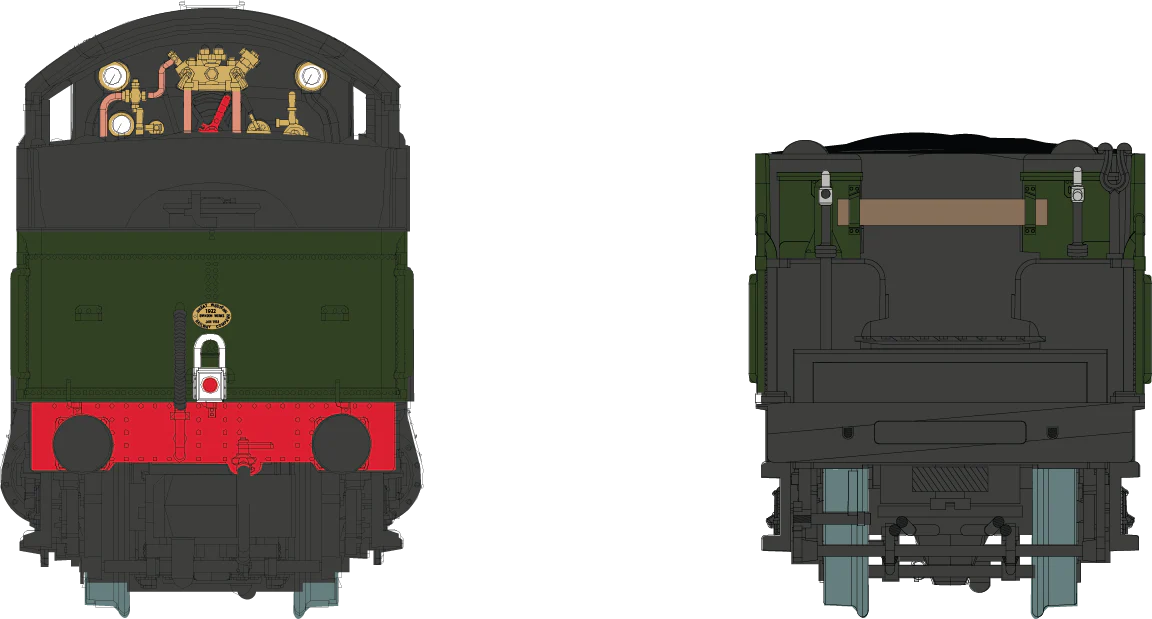 2S-001-009 4-6-0 Draycott Manor 7810 Lined BR Green Small Early Crest Steam Locomotive - Image 4