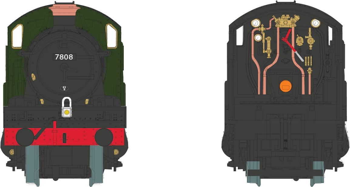 2S-001-011D 4-6-0 Cookham Manor 7808 Lined BR Green Late Crest - DCC Fitted - Image 3