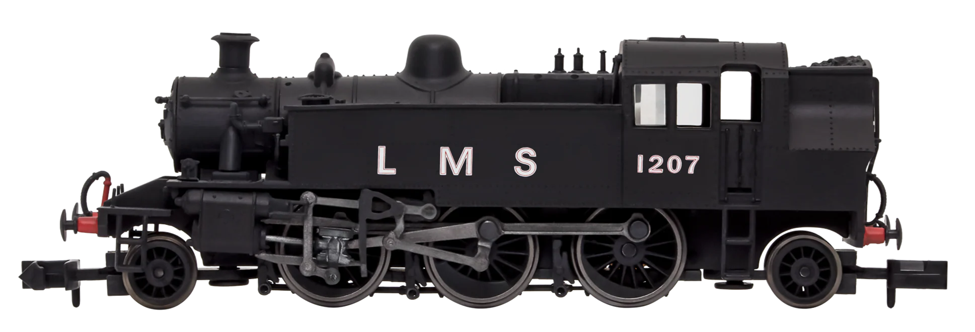 2S-015-005 Ivatt 2-6-2T 1207 LMS Unlined Black - Image 4