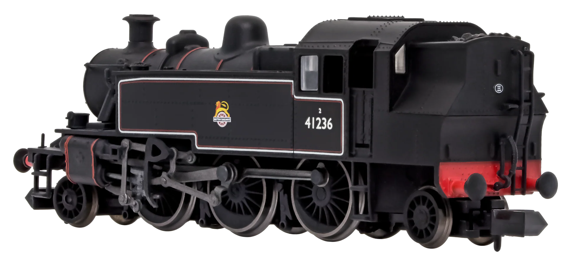 2S-015-008 Ivatt 2-6-2T 41236 BR Early Crest Lined Black - Image 3