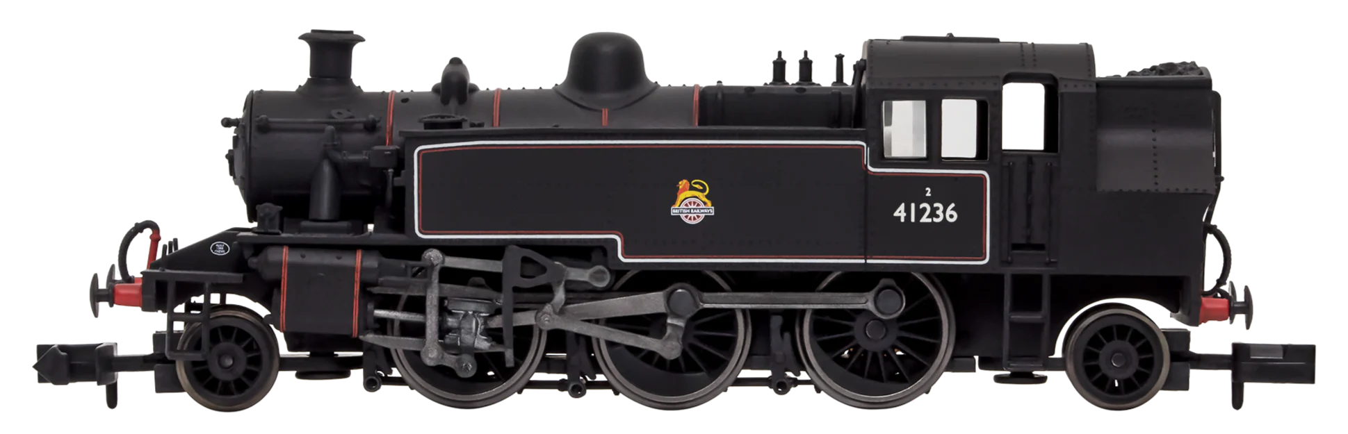 2S-015-008 Ivatt 2-6-2T 41236 BR Early Crest Lined Black - Image 4