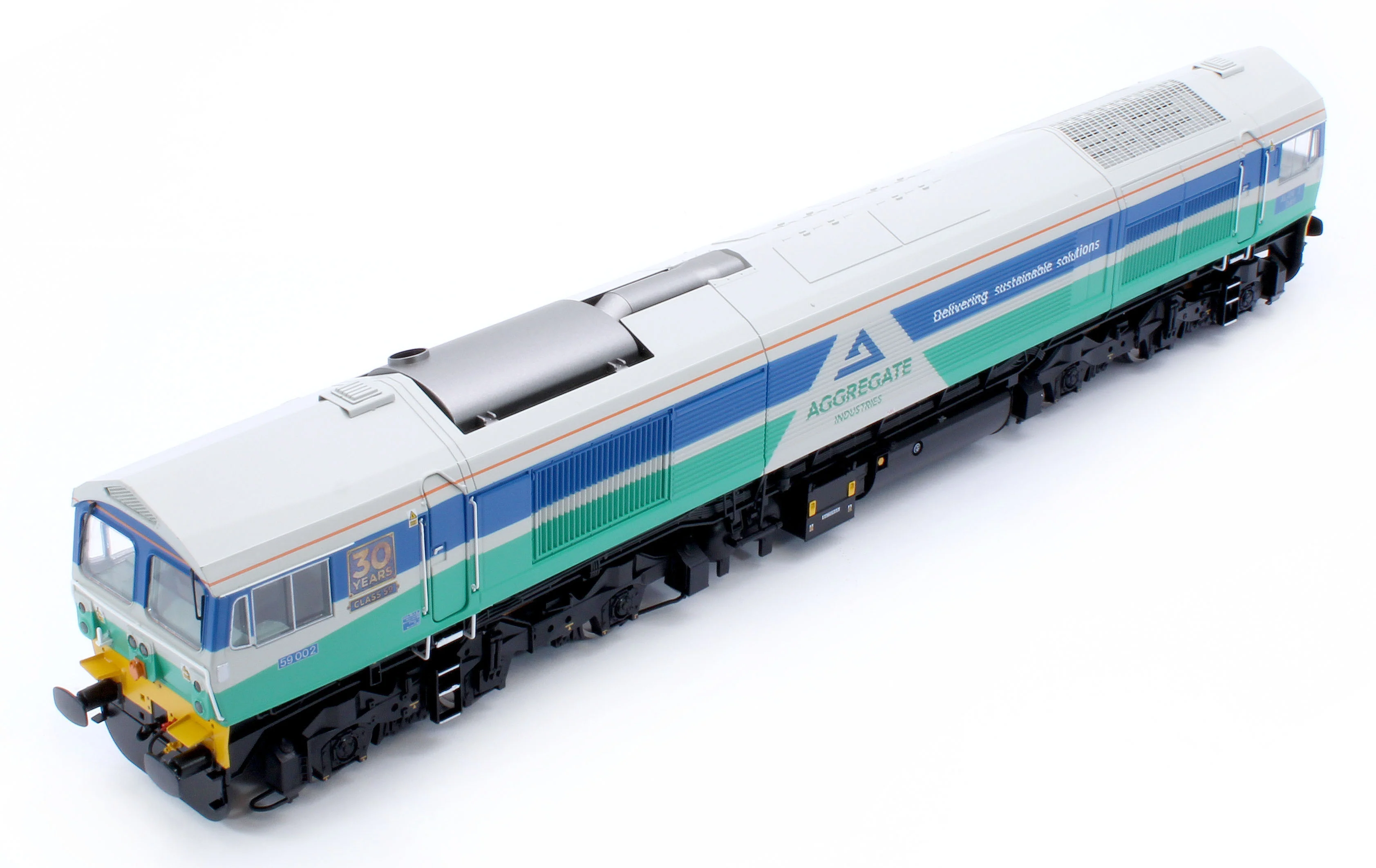 4D-005-010SSM Class 59 Aggregate Industries 59002 Alan J Day Diesel Locomotive - DCC Sound & Smoke Fitted - Image 11