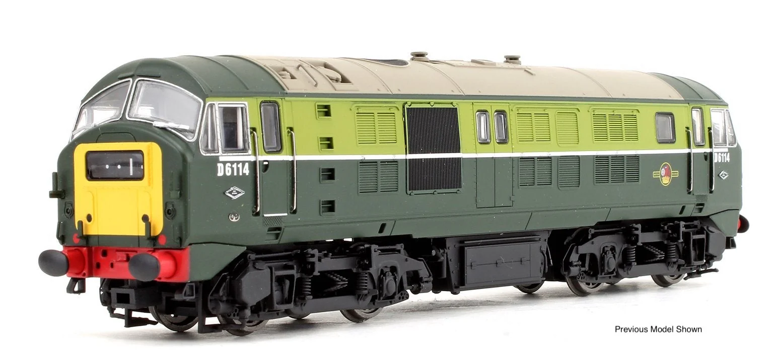 4D-014-006S Class 29 D6132 BR Two Tone Green (Small Yellow Panel) Diesel Locomotive - DCC Sound