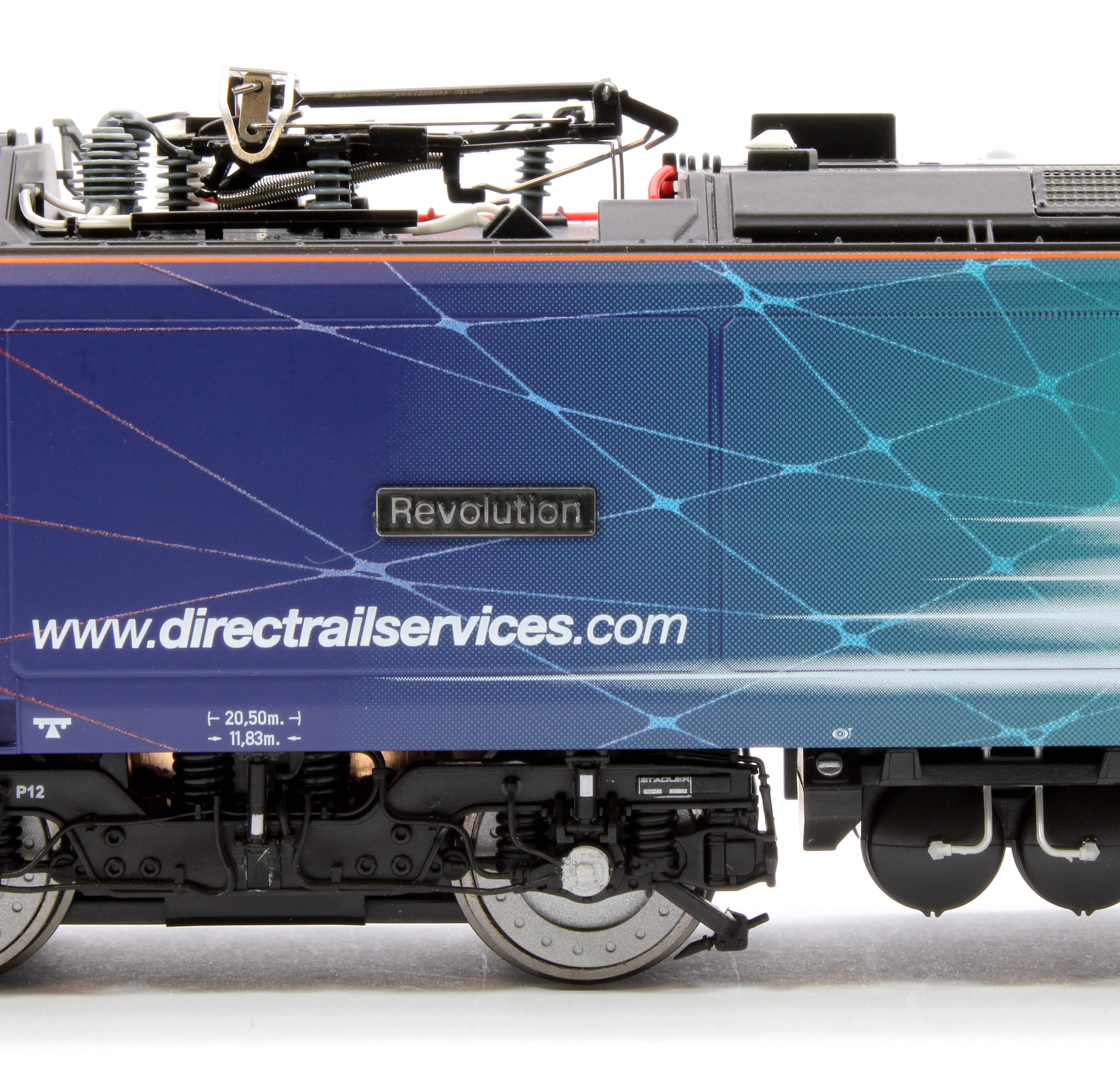 4D-088-001S Class 88 'Revolution' 88001 DRS Electro-Diesel Locomotive (DCC Sound & Working Pantograph) - Image 11