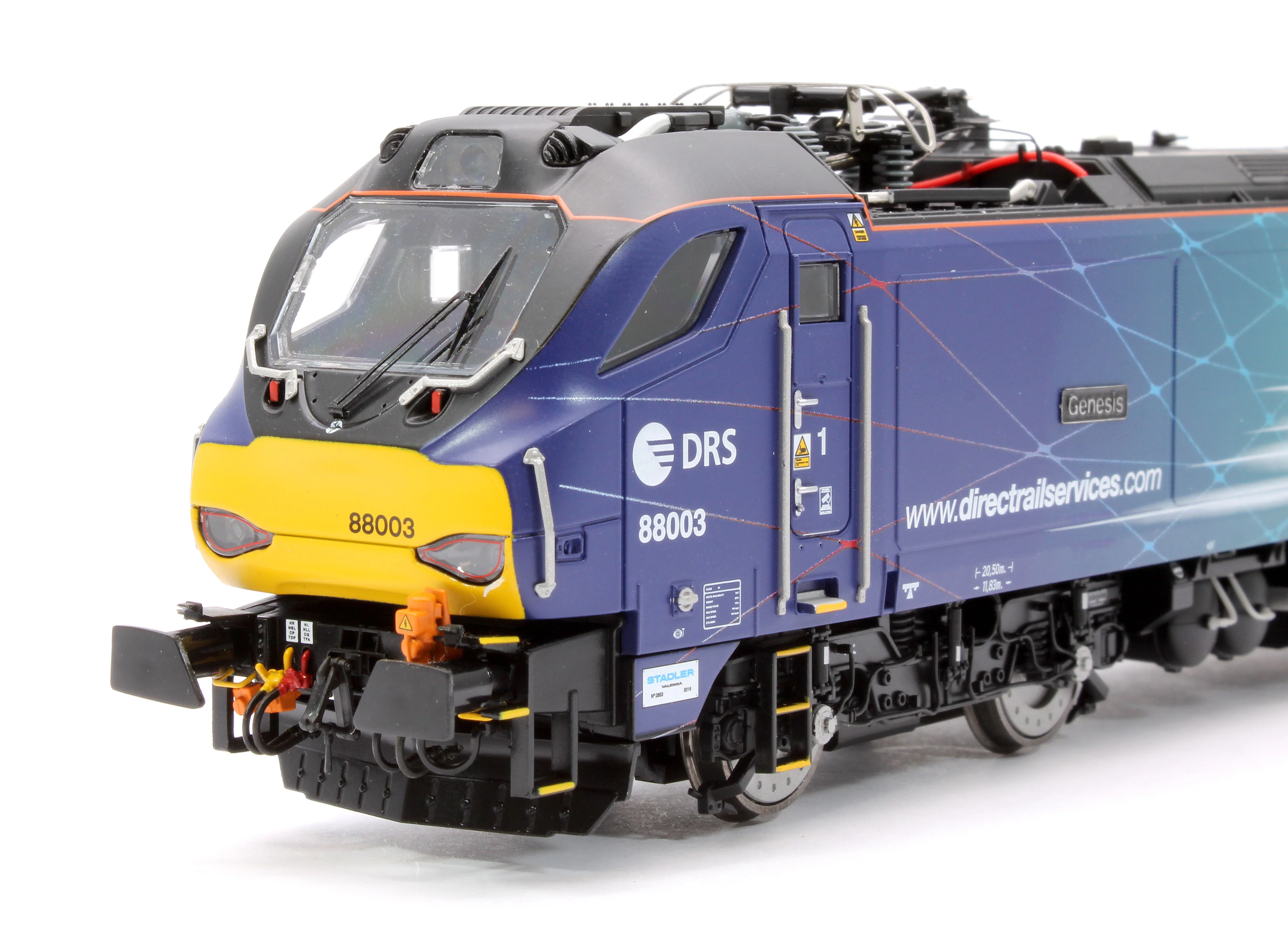 4D-088-002S Class 88 'Genesis' 88003 DRS Electro-Diesel Locomotive (DCC Sound & Working Pantograph) - Image 10