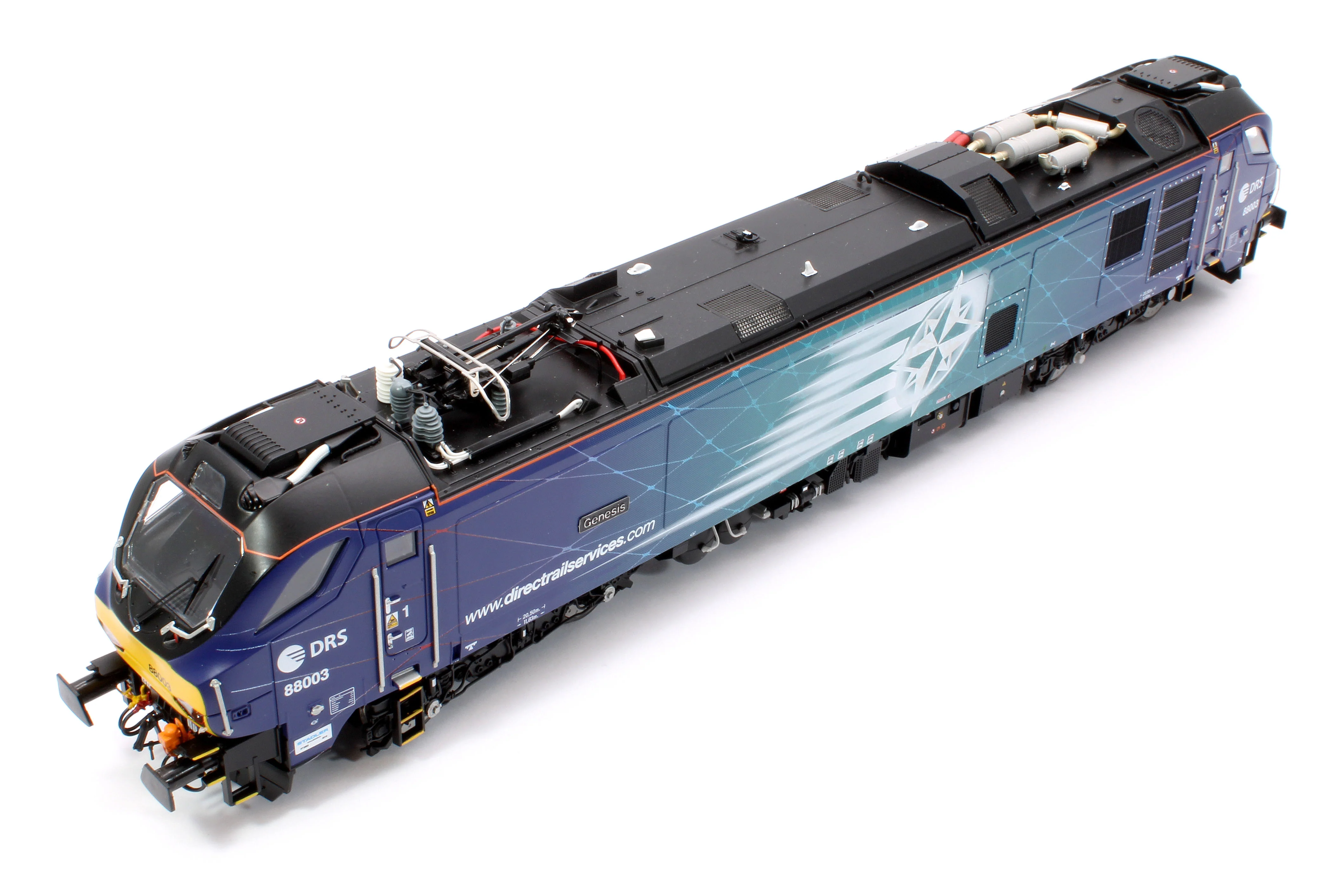 4D-088-002S Class 88 'Genesis' 88003 DRS Electro-Diesel Locomotive (DCC Sound & Working Pantograph) - Image 12