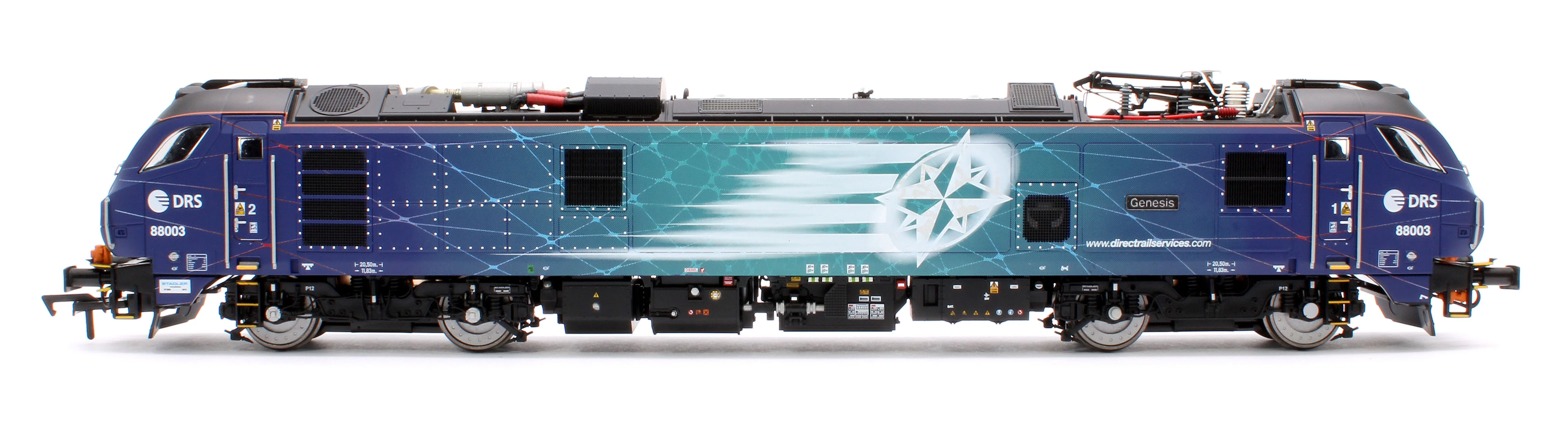 4D-088-002S Class 88 'Genesis' 88003 DRS Electro-Diesel Locomotive (DCC Sound & Working Pantograph) - Image 5