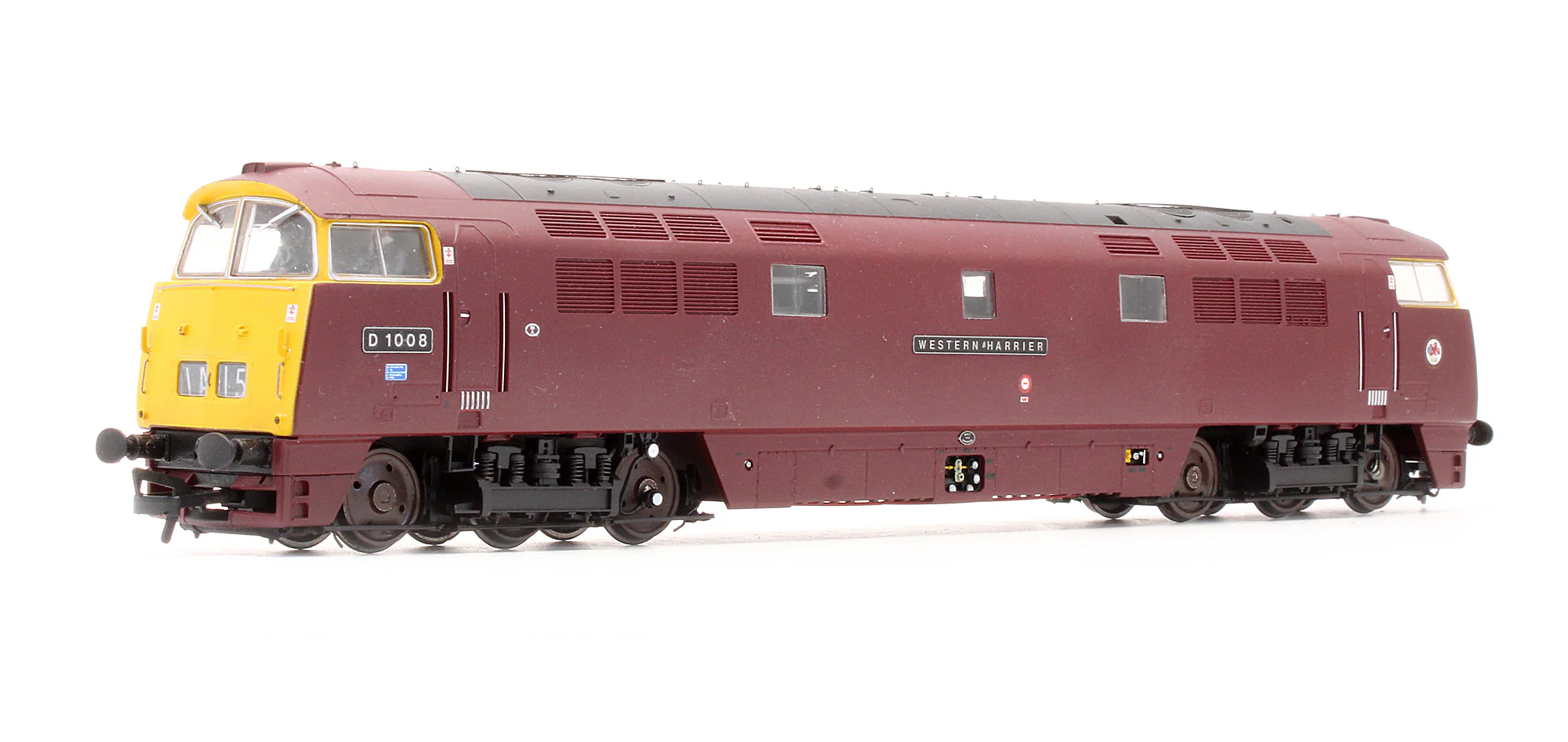 Pre-Owned 4D-003-003 Class 52 BR Maroon D1008 'Western Harrier' Full Yellow Ends Diesel Locomotive - Renamed & Renumbered