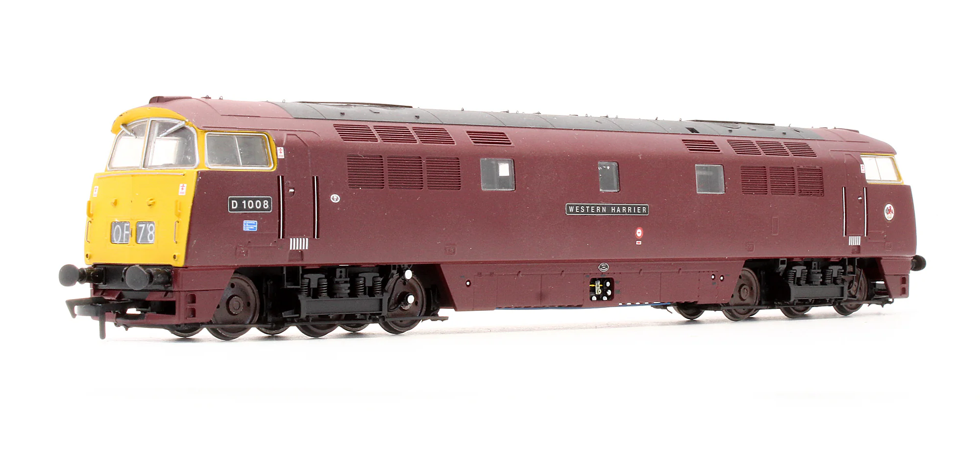 Pre-Owned 4D-003-003 Class 52 BR Maroon D1008 'Western Harrier' Full Yellow Ends Diesel Locomotive - Renamed & Renumbered - Image 2