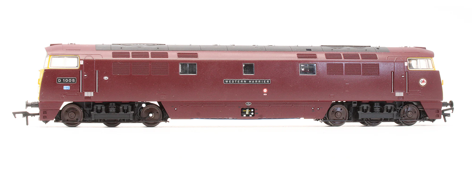 Pre-Owned 4D-003-003 Class 52 BR Maroon D1008 'Western Harrier' Full Yellow Ends Diesel Locomotive - Renamed & Renumbered - Image 3