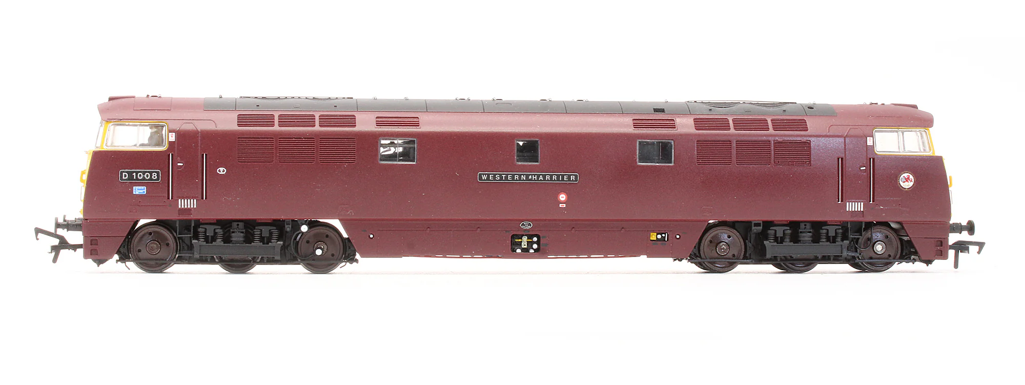Pre-Owned 4D-003-003 Class 52 BR Maroon D1008 'Western Harrier' Full Yellow Ends Diesel Locomotive - Renamed & Renumbered - Image 4