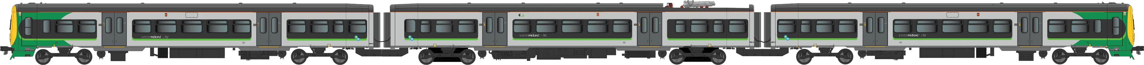 4D-323-003S Class 323 323213 London Midland 3 Car EMU Set - DCC Sound Fitted - Image 3