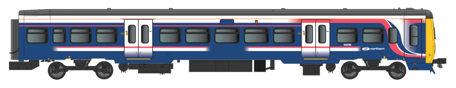 4D-323-004S Class 323 First North Western “Barbie” with Northern branding 3 Car EMU Set - DCC Sound Fitted - Image 2