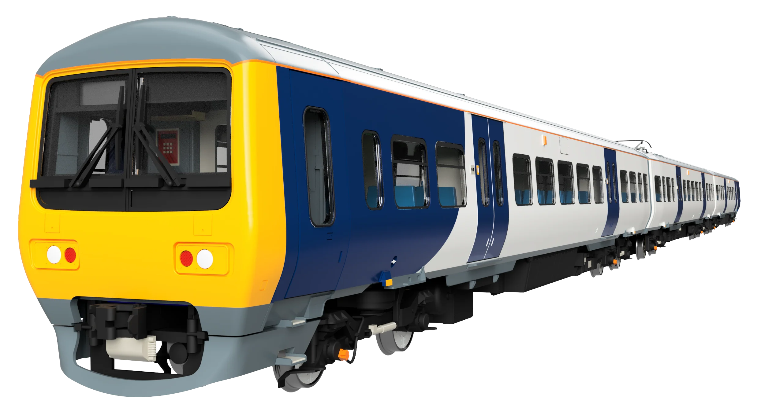 4D-323-006D Class 323 323225 Northern New – White / Blue 3 Car EMU Set - DCC Fitted